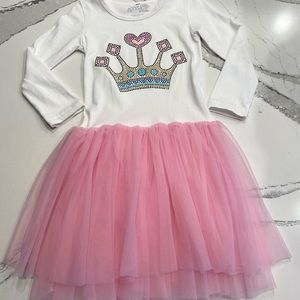 Sparkle by Stoopher Girls Tutu Crown Dress Size 6 Youth